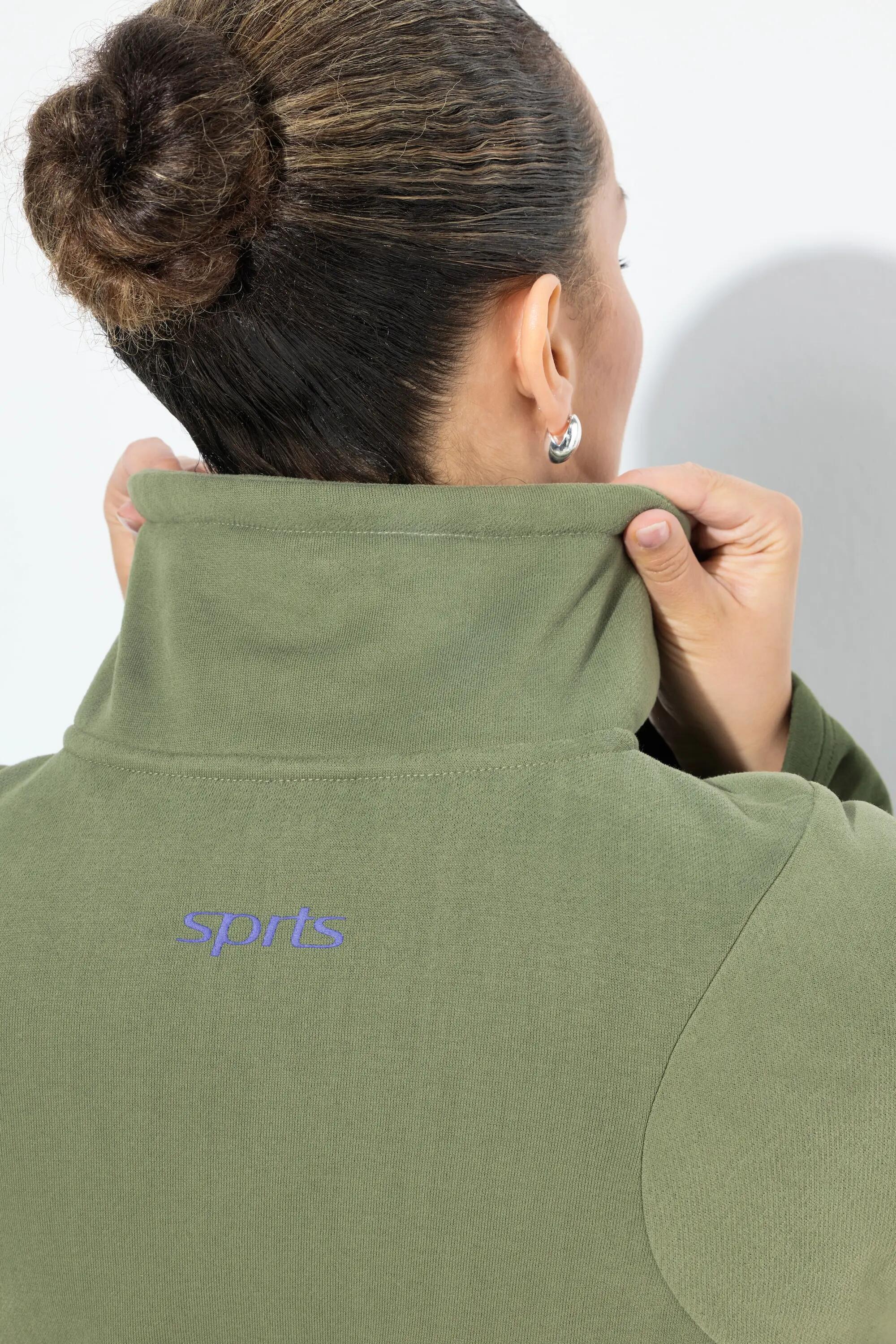 Femme Veste en molleton bicolore à col montant poches zippées 9/13