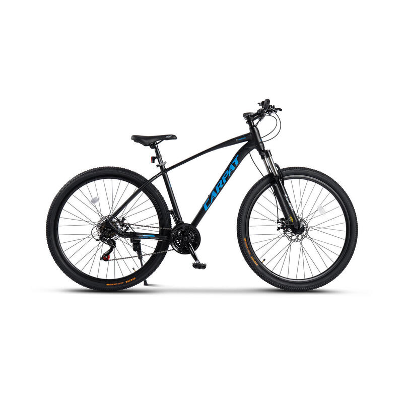 Bicicletă MTB semi-rigidă Invictus 21v Negru/Albastru