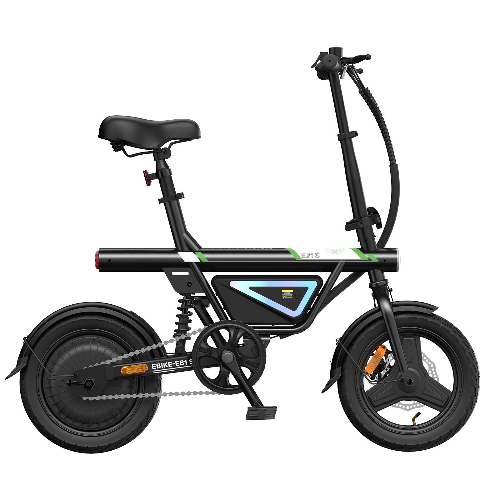 iScooter EB1S Bicicleta electrica Pedelec de 14 inch, control prin aplicatie