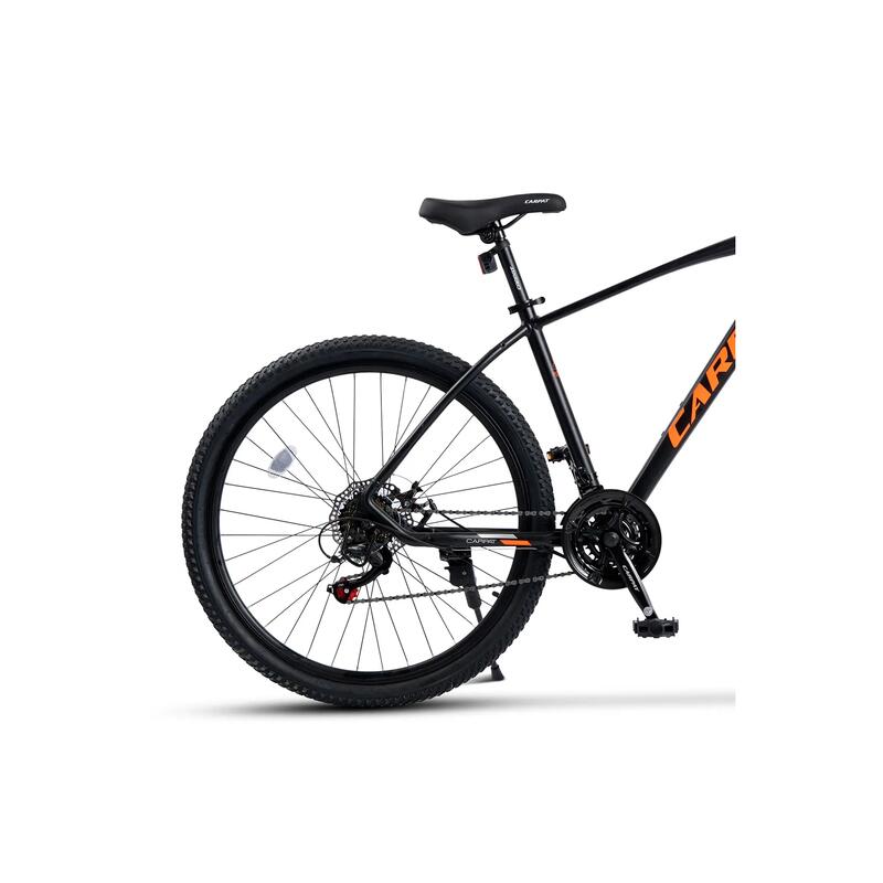 Bicicletă MTB semi-rigidă Invictus 21v Negru/Portocaliu