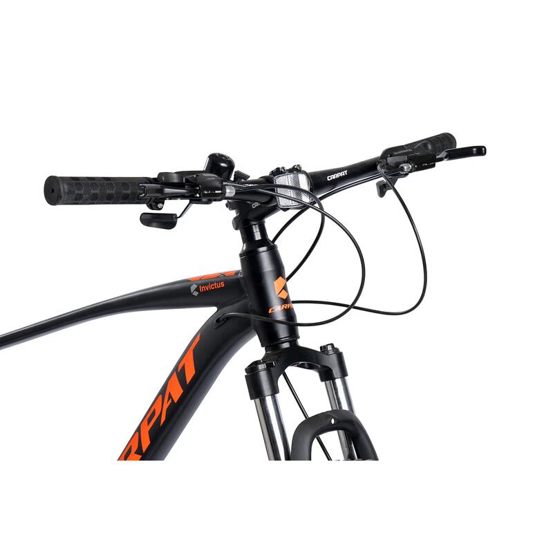 Bicicletă MTB semi-rigidă Invictus 21v Negru/Portocaliu