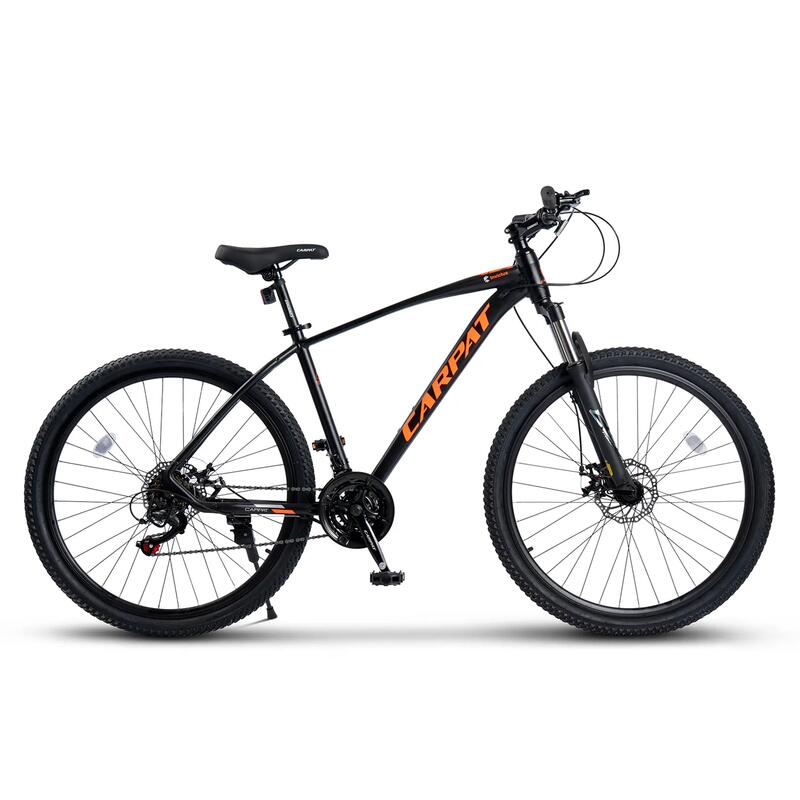 Bicicletă MTB semi-rigidă Invictus 21v Negru/Portocaliu