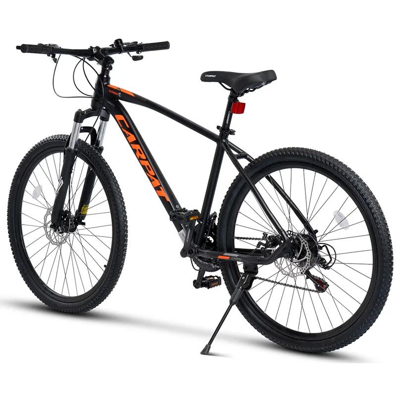 Bicicletă MTB semi-rigidă Invictus 21v Negru/Portocaliu