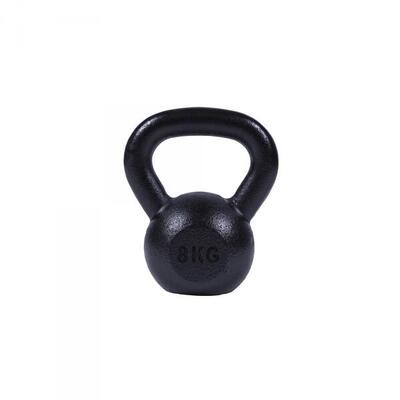 - kettlebell - gietijzer - zwart - 32 kg - extra stabiel