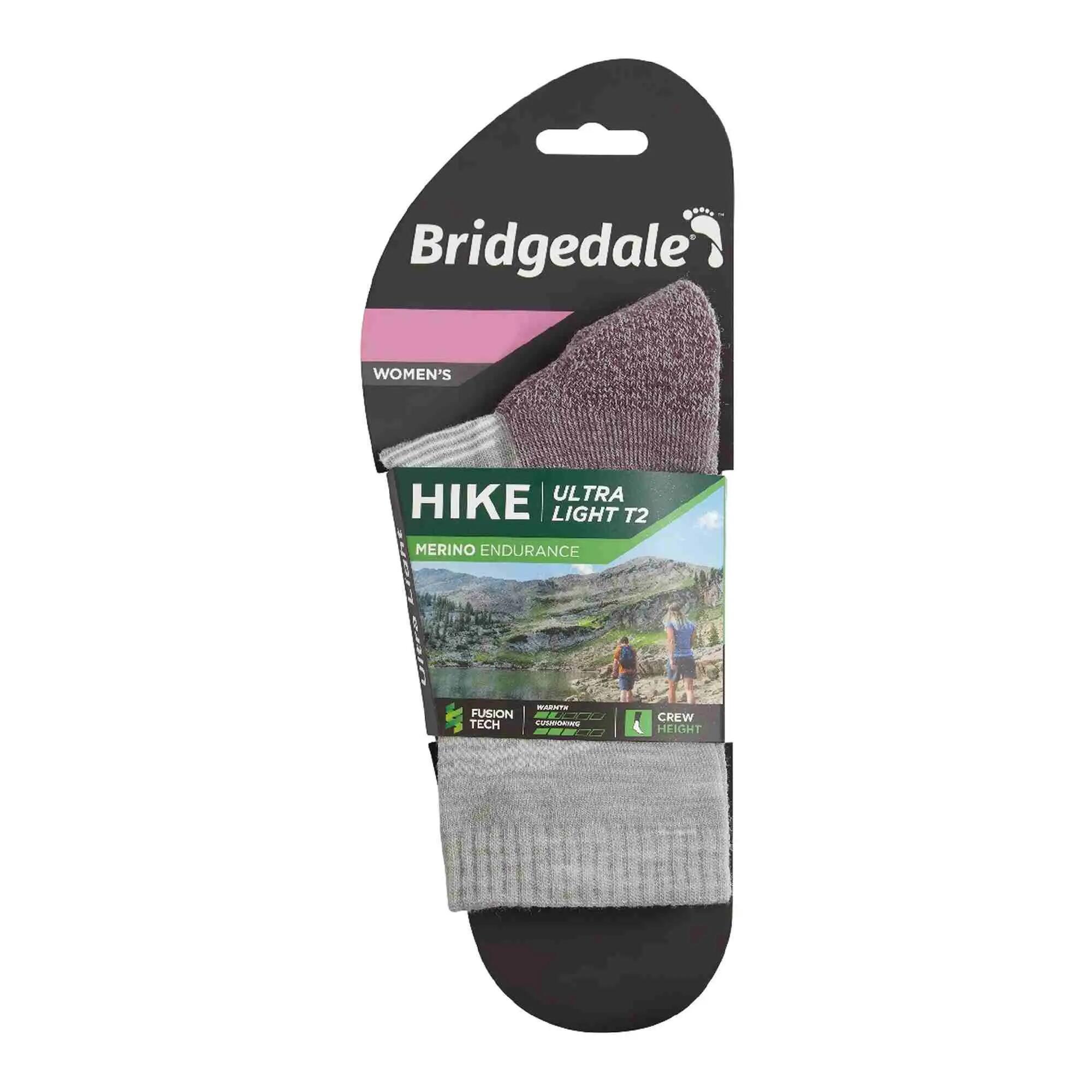 Damskie skarpety trekkingowe Bridgedale Ultralight T2 Performance Crew Merino 2/7