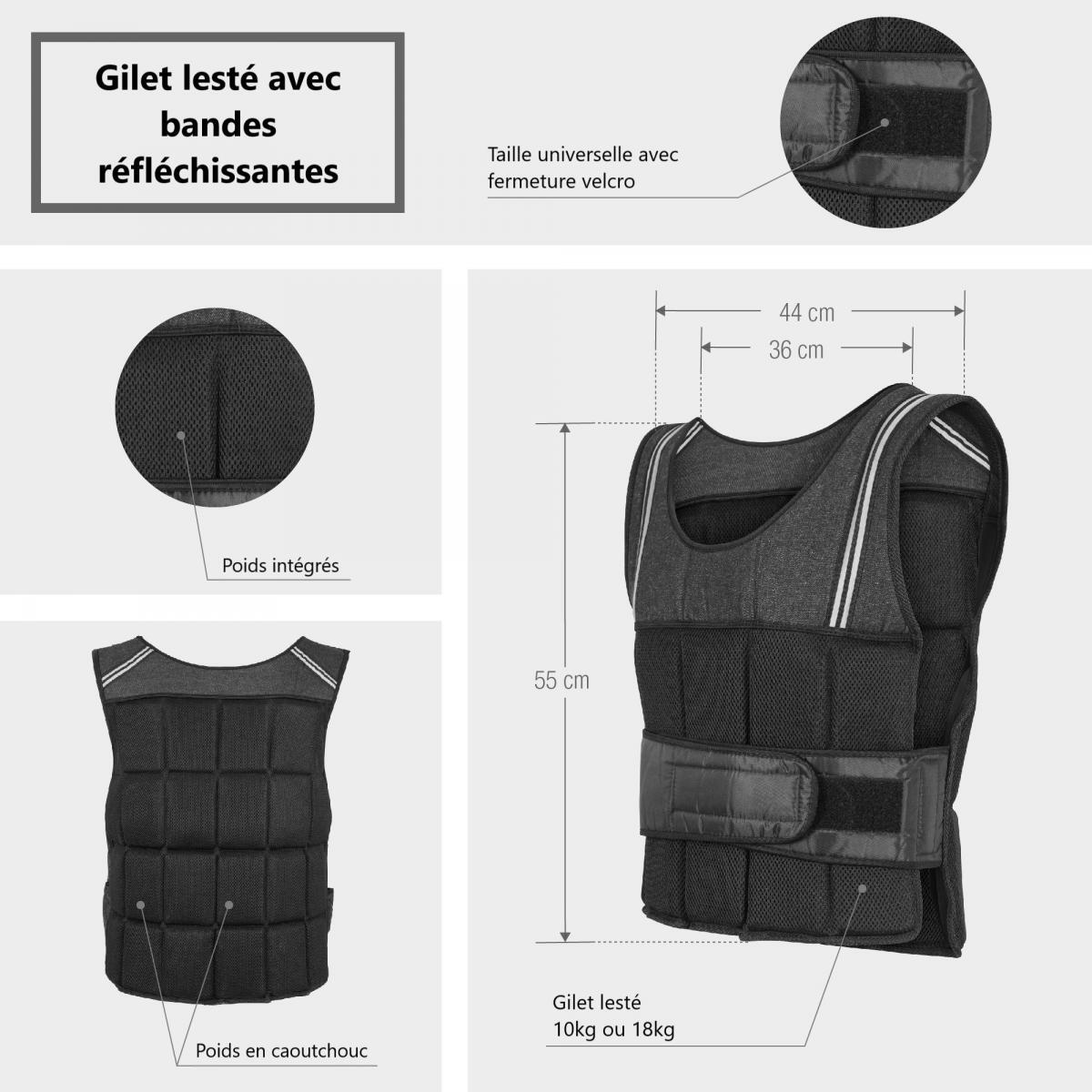 Gewichtsvest - Weight Vest - Comfortabel - 18 kg 4/7