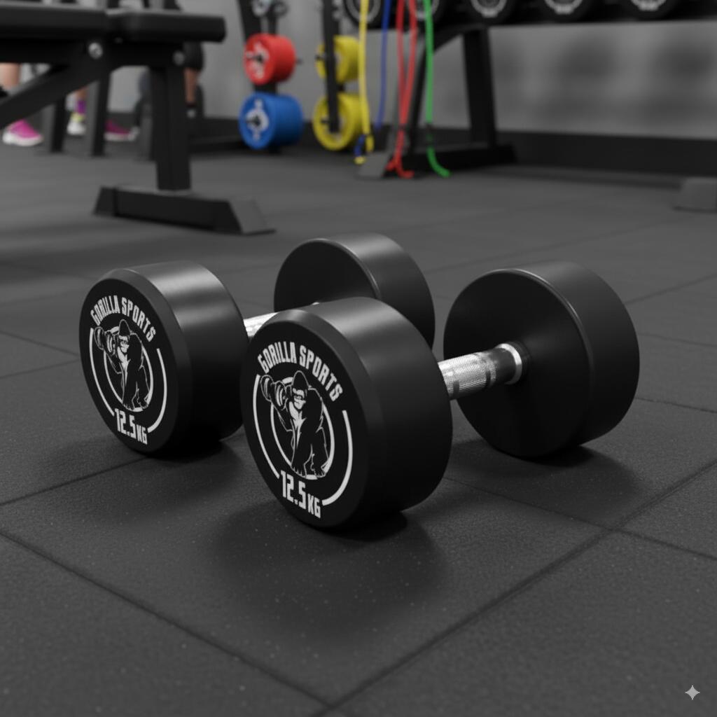 HALTÈRE MONOBLOC ROND | MUSCULATION | 2 X 12,5 KG 4/4