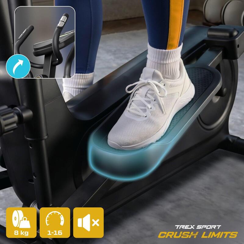 Antrenor magnetic de acasă Trex Sport TX-500CT SINER 16 nivele de rezistență