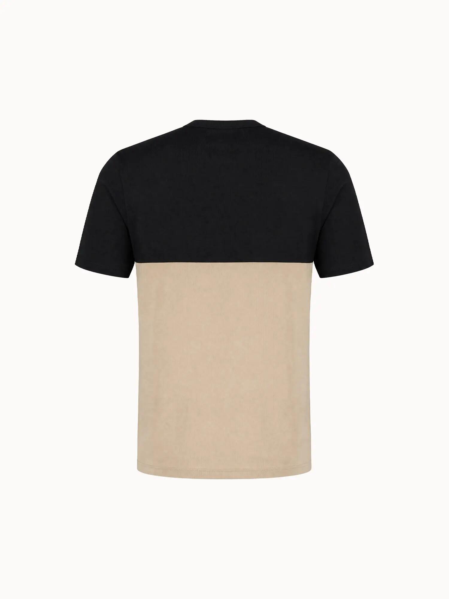 T-shirt en jersey de coton colorblock 3/7