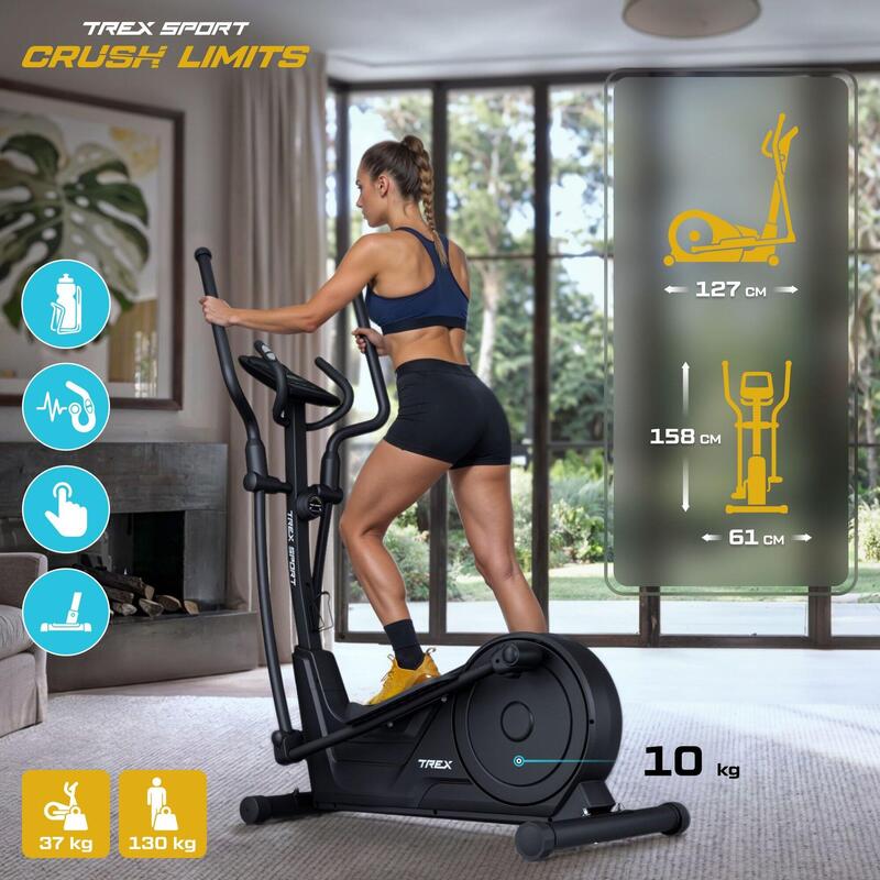 Bicicletă eliptică Trex Sport TX-650CT KRAD 16 niveluri Kinomap