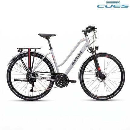 28" Trekkingfiets voor dames TR.2845L 2 x 9 VERSNELLINGEN SHIMANO CUES