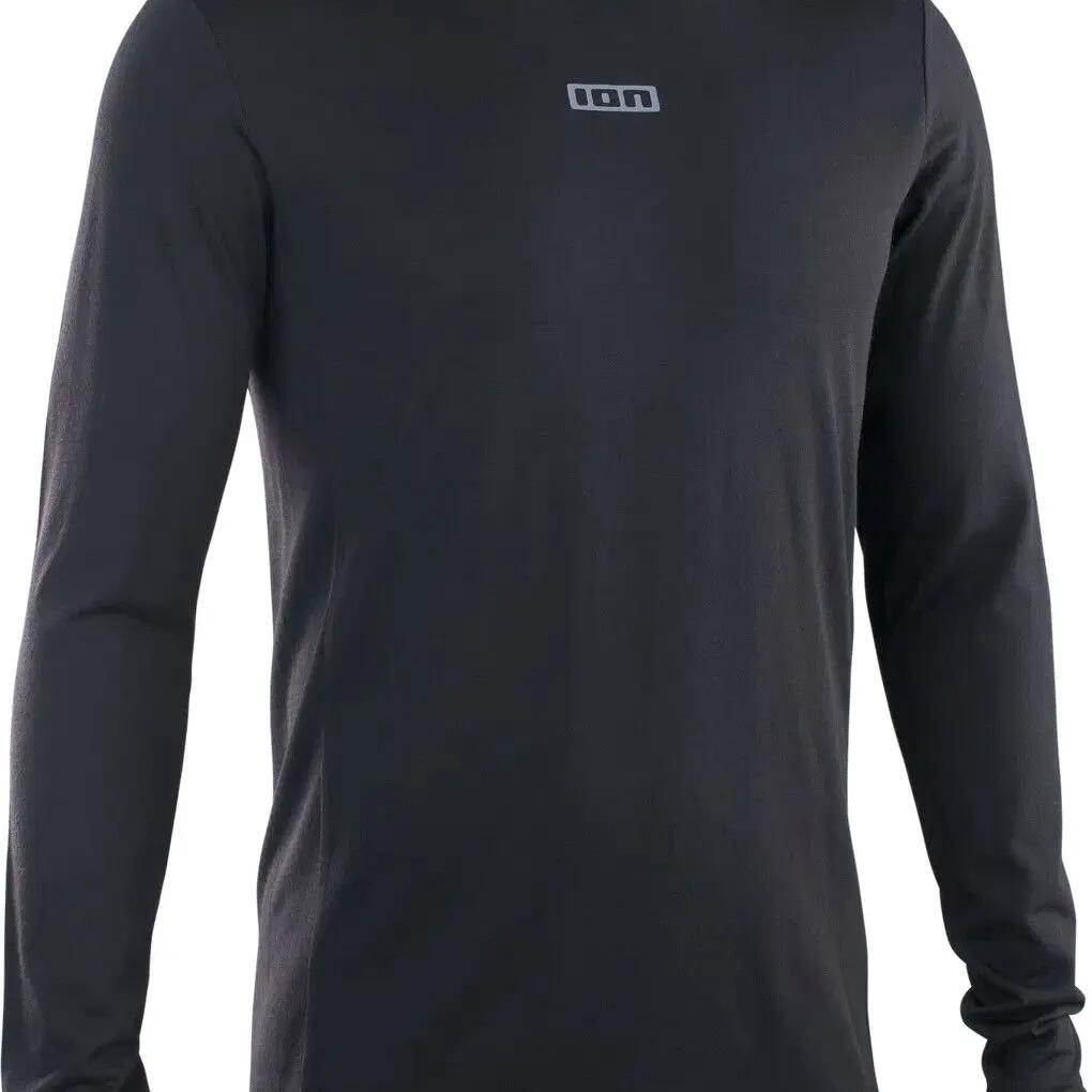 ION Men's Black Merino Long Sleeve MTB Coprs Jersey