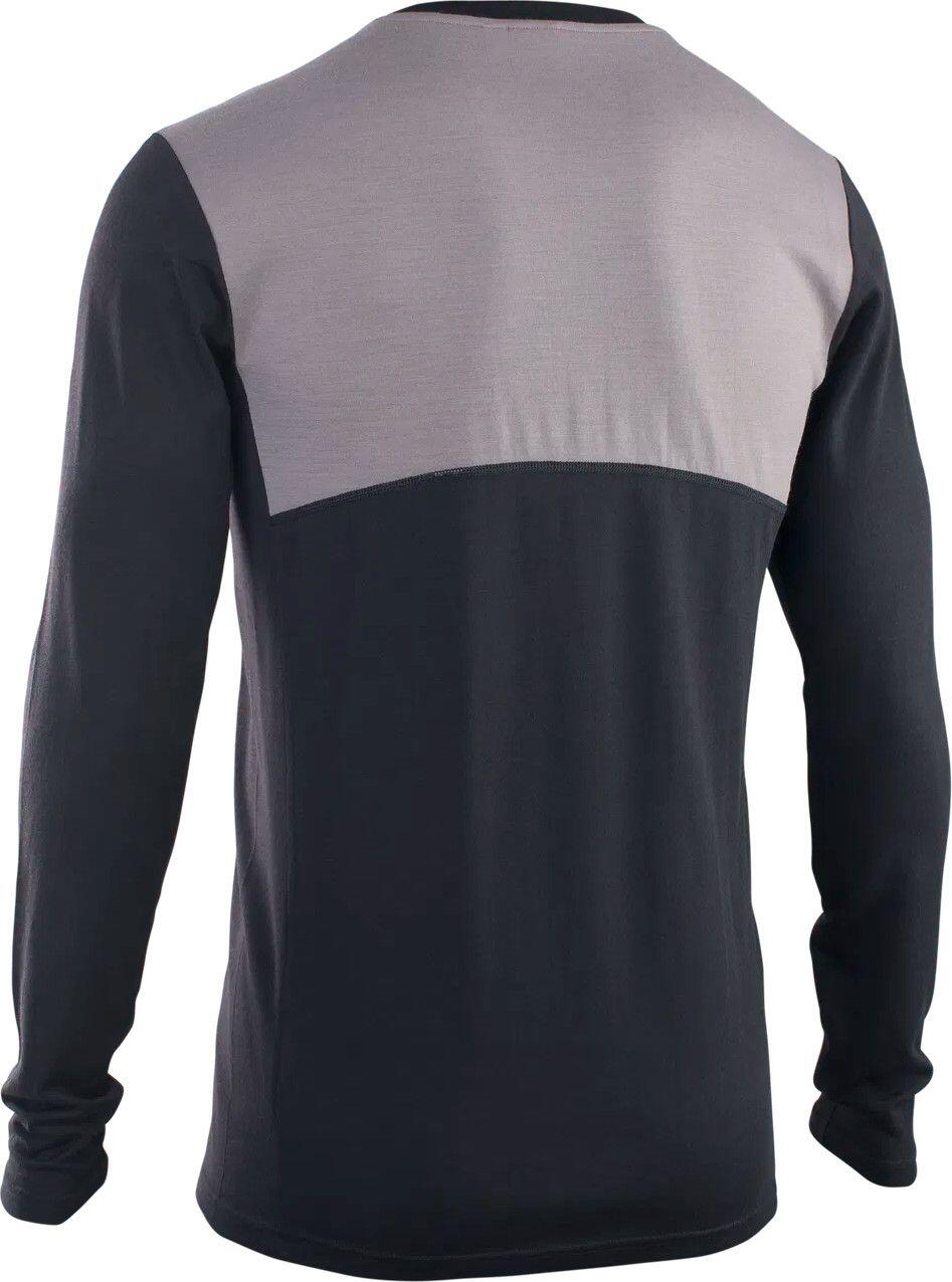 ION Heren Lange Mouw Merino Mountainbike Trui Zwart 2/2