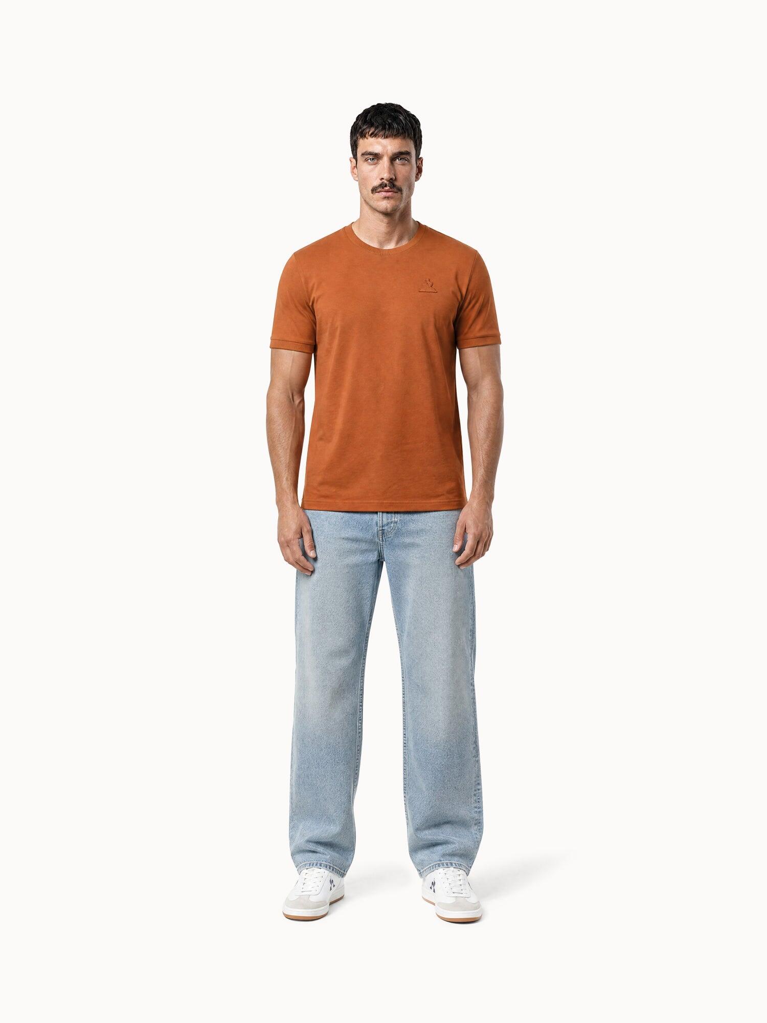 T-shirt Essentiel en jersey de coton Essentiels ton/ton 5/7