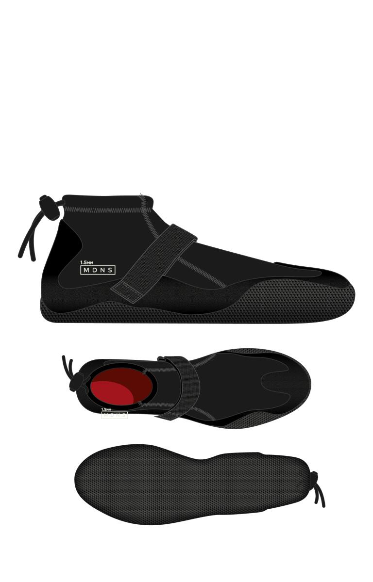 Pioneer Reef Slipper Punta Rotonda 1.5mm - Chausson Surf Adulti 2/2