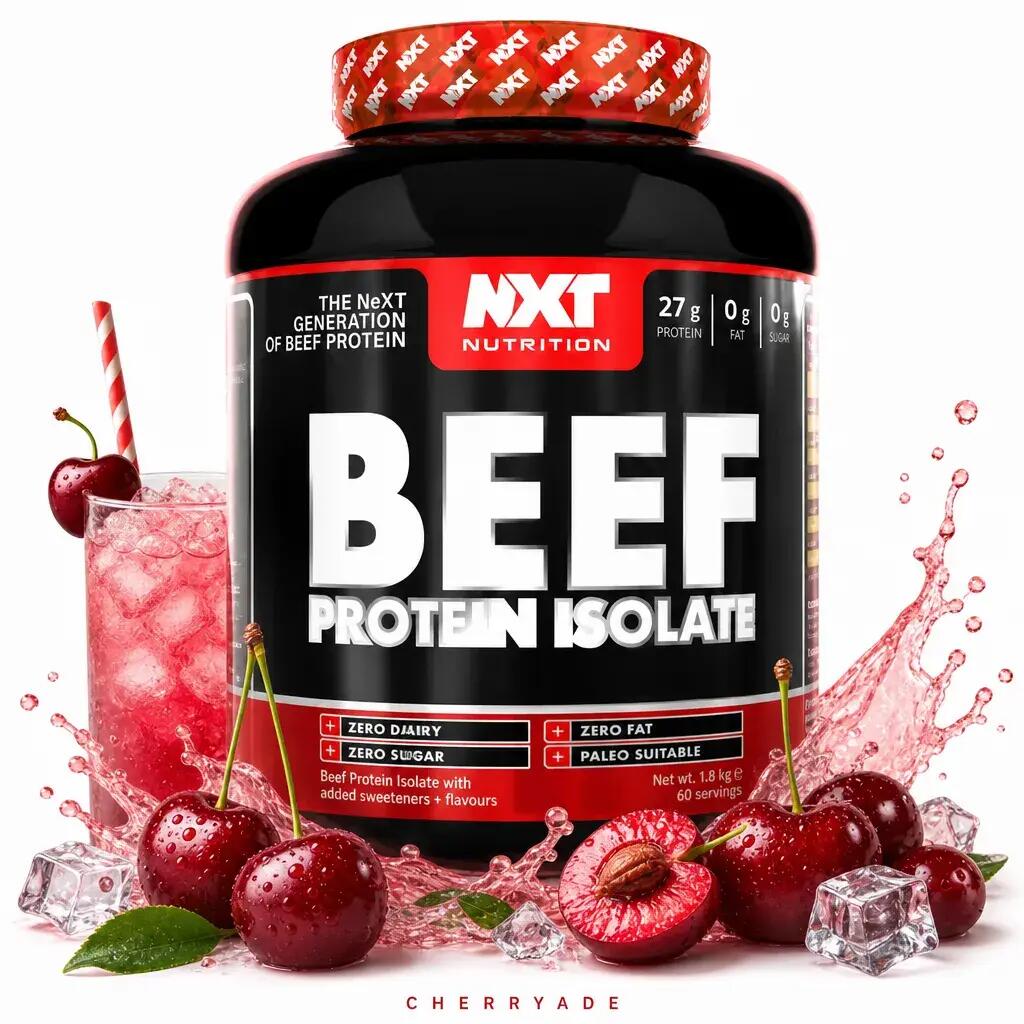 NXT Nutrition Beef Protein Isolate 1800g Cherryade