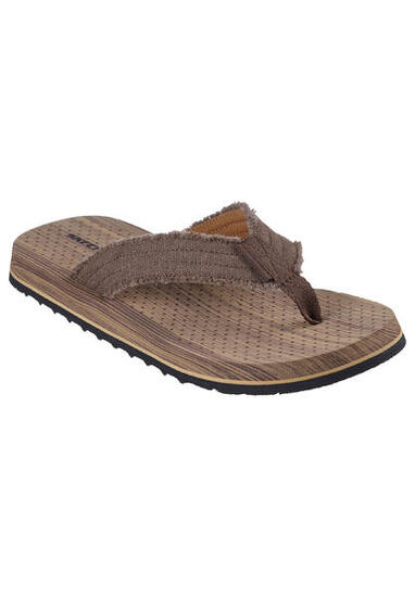 Skechers TANTRIC FRITZ Sandalen Zehentrenner Herren Schuhe 205098 Braun
