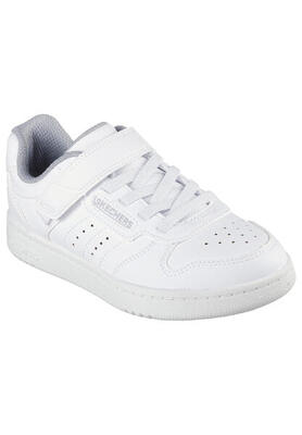 Skechers kinderen quick street sneakers zwart / wit / wit / wit