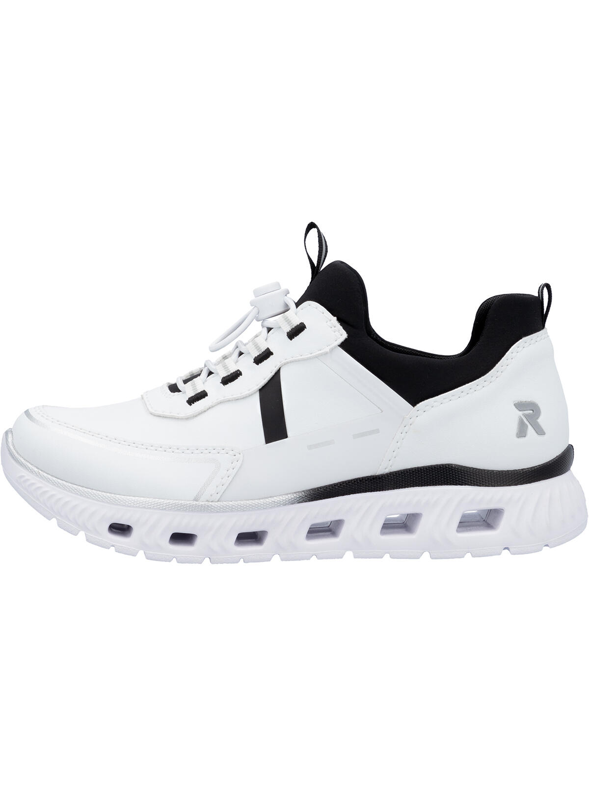 Rieker Damen EDINA Sneaker vegan MemoSoft  M6062-80  White Combi 2/6