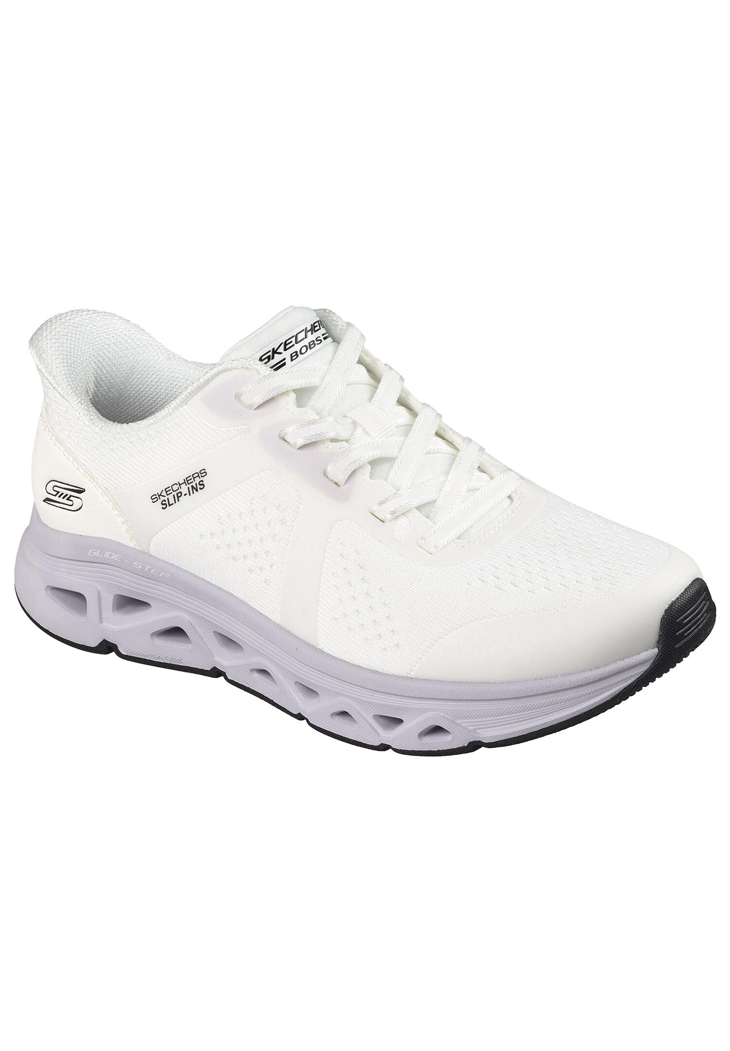 Skechers Damen Slip-ins BOBS Sport Arc Waves Sneaker 117863 WLV White Lavender 4/15