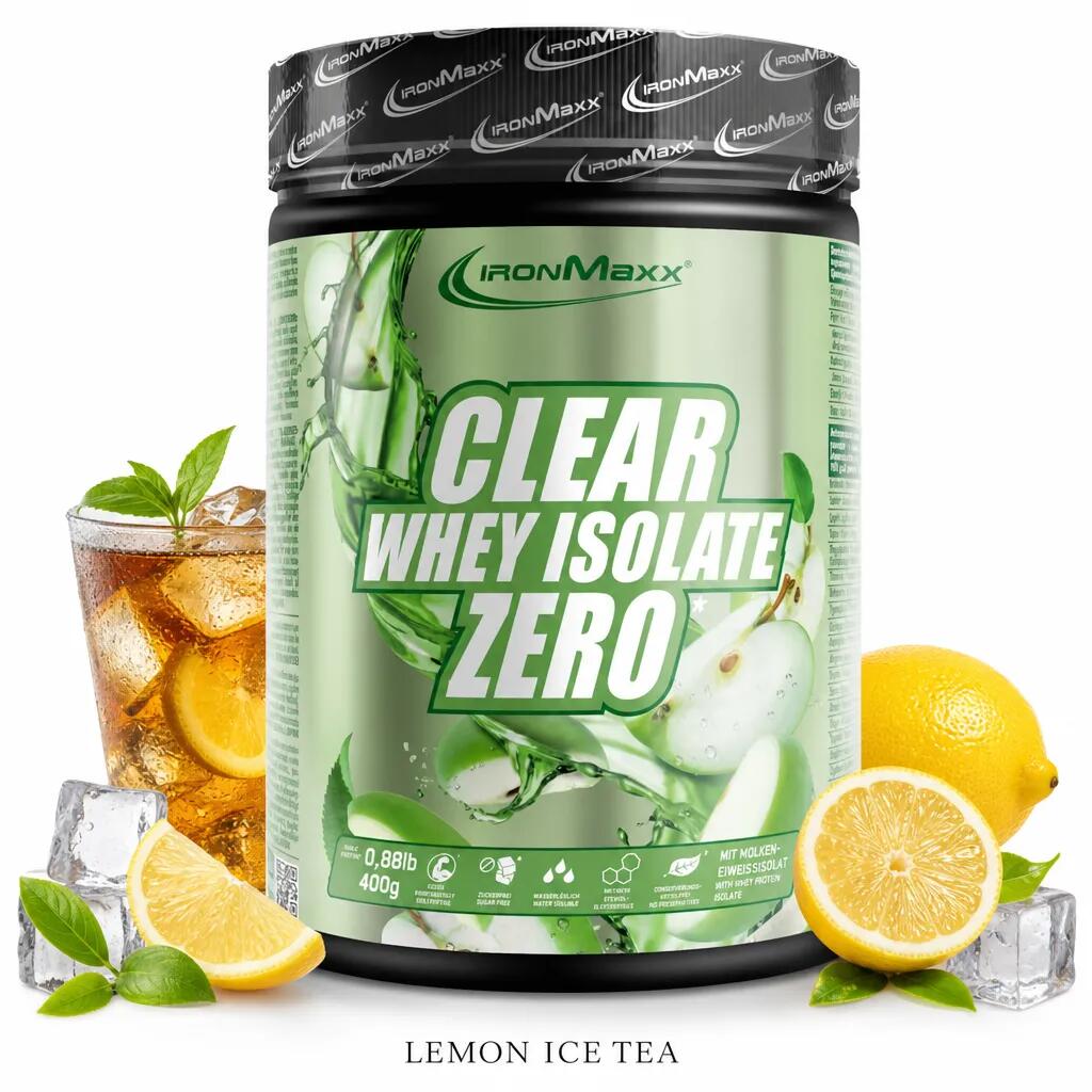 Ironmaxx Clear 100% Whey Isolate ZERO 400g Lemon Ice Tea