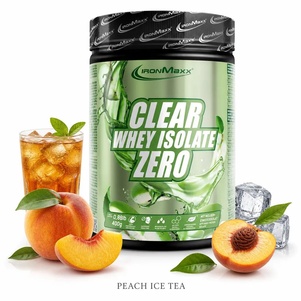 Ironmaxx Clear 100% Whey Isolate ZERO 400g Peach Ice Tea