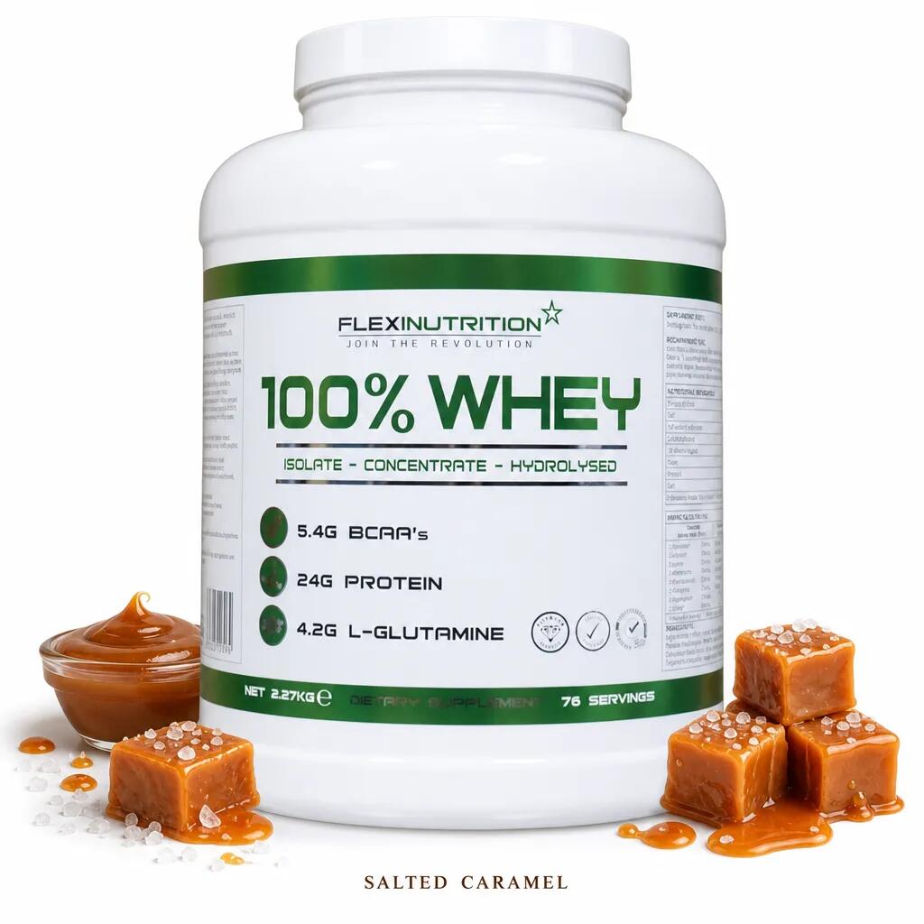 Flexi Nutrition 100% Whey Protein 2010g Salted Caramel
