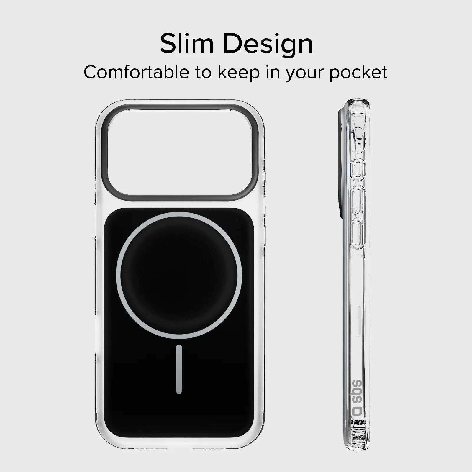 Cover magnetica compatibile con MagSafe con angoli antiurto per iPhone 17 Pro 7/7