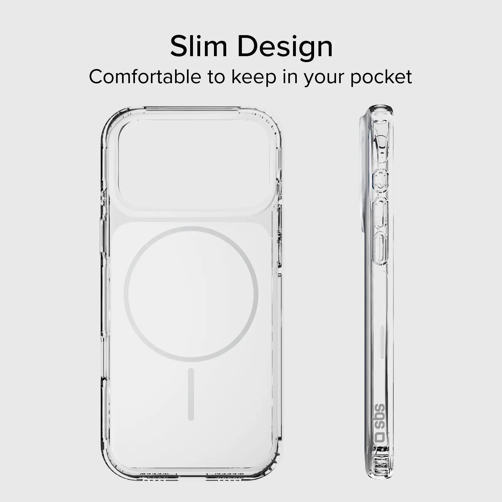 Cover magnetica compatibile con MagSafe con angoli antiurto per iPhone 17 Pro 7/7