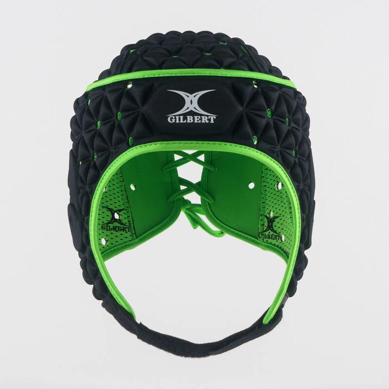 Gilbert Ignite Headguard Adult Negru și Verde