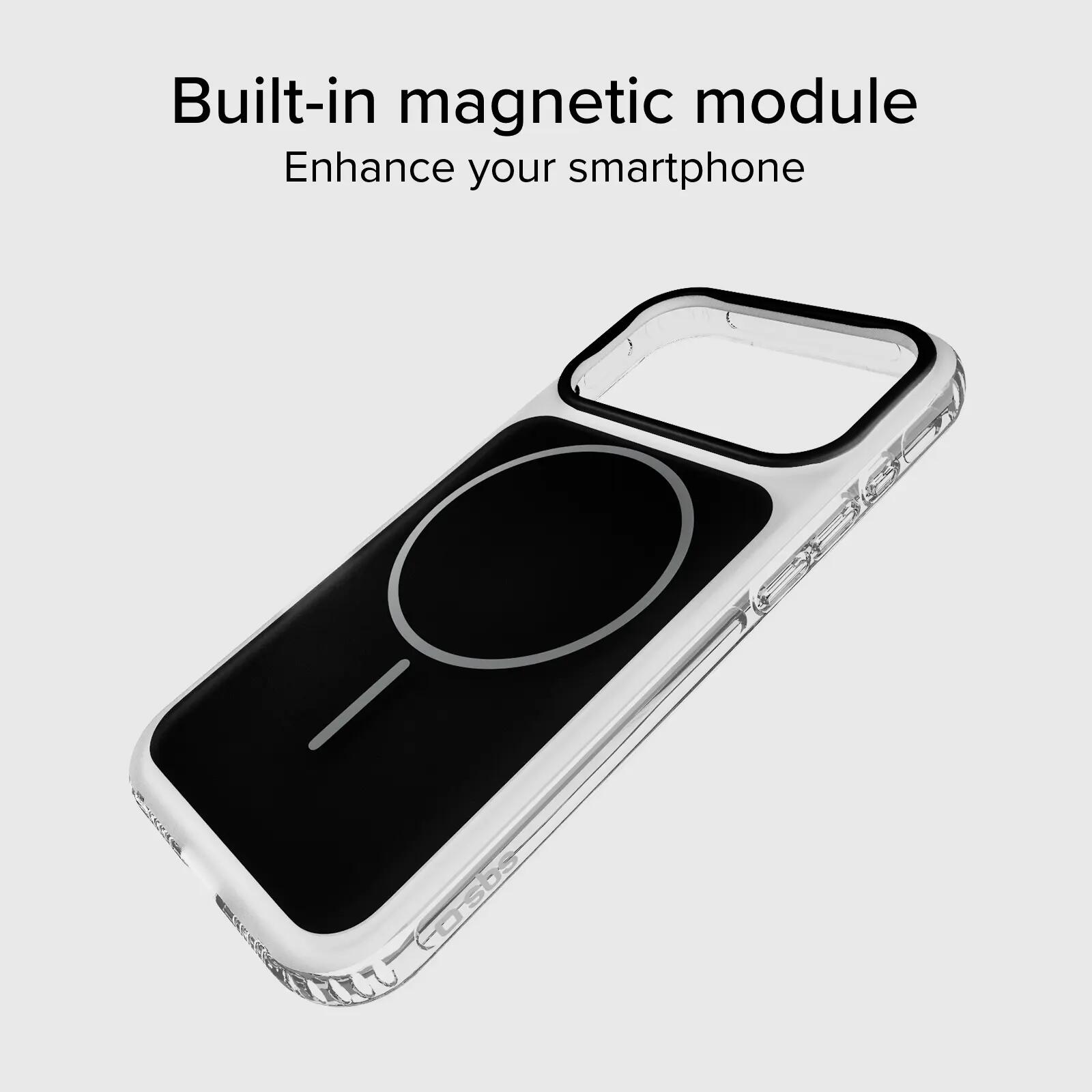 Cover magnetica compatibile con MagSafe con angoli antiurto per iPhone 17 Pro 2/7