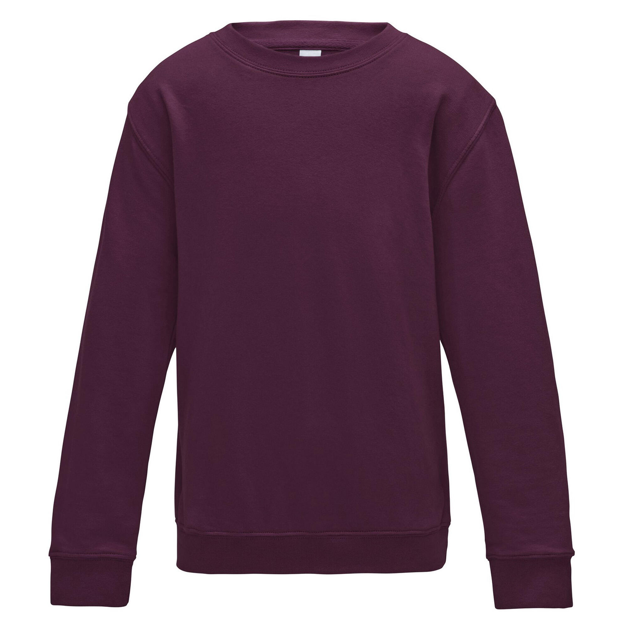AWDis Just Hoods Childrens/Kids Plain Crew Neck Sweatshirt