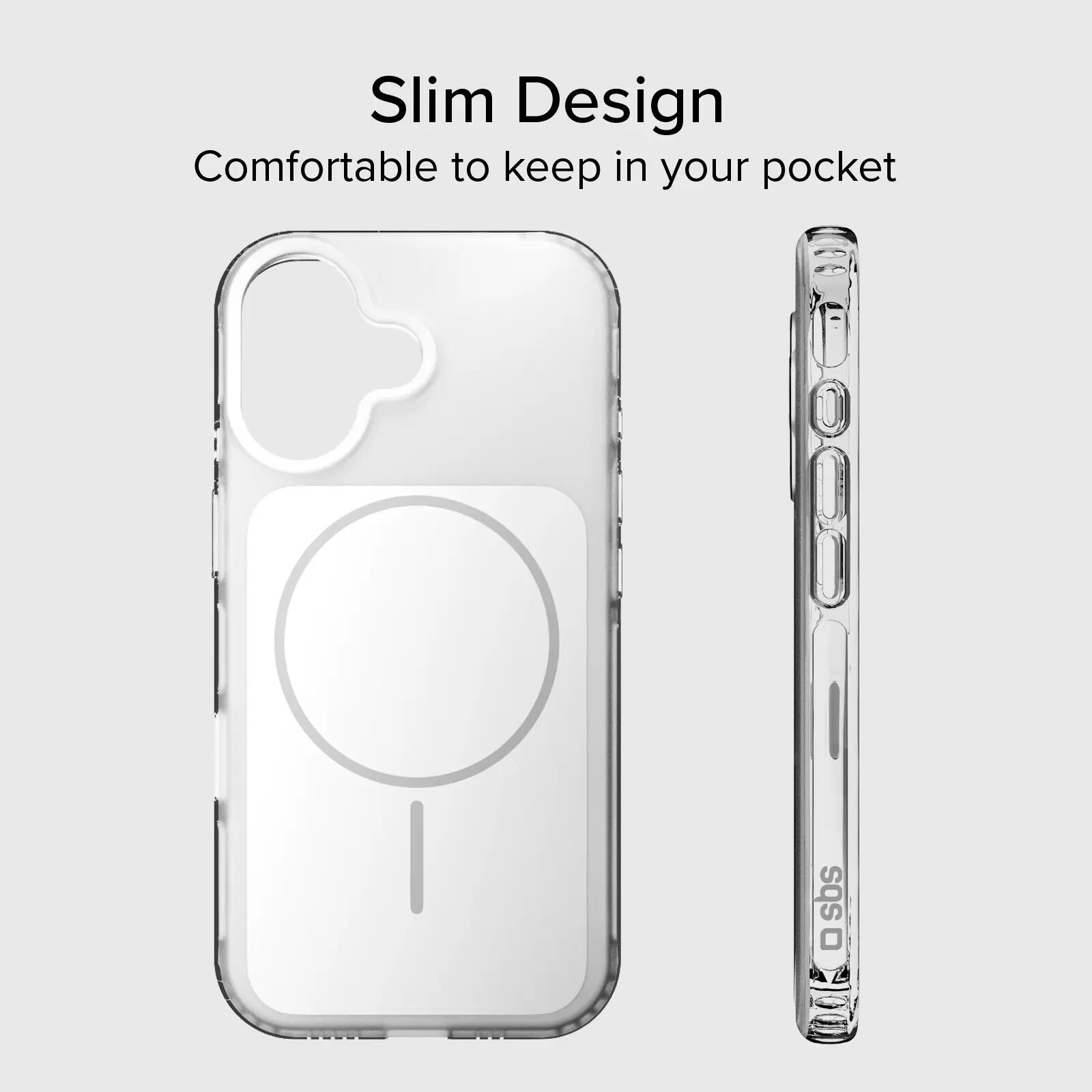 Cover magnetica compatibile con MagSafe con angoli antiurto per iPhone 17 7/7