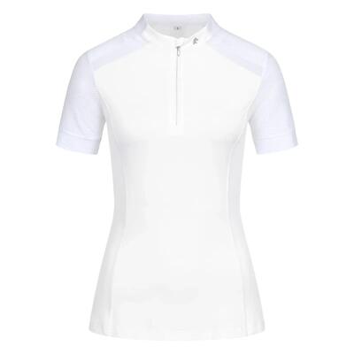 Technisch ruitershirt voor dames met rits elt nancy