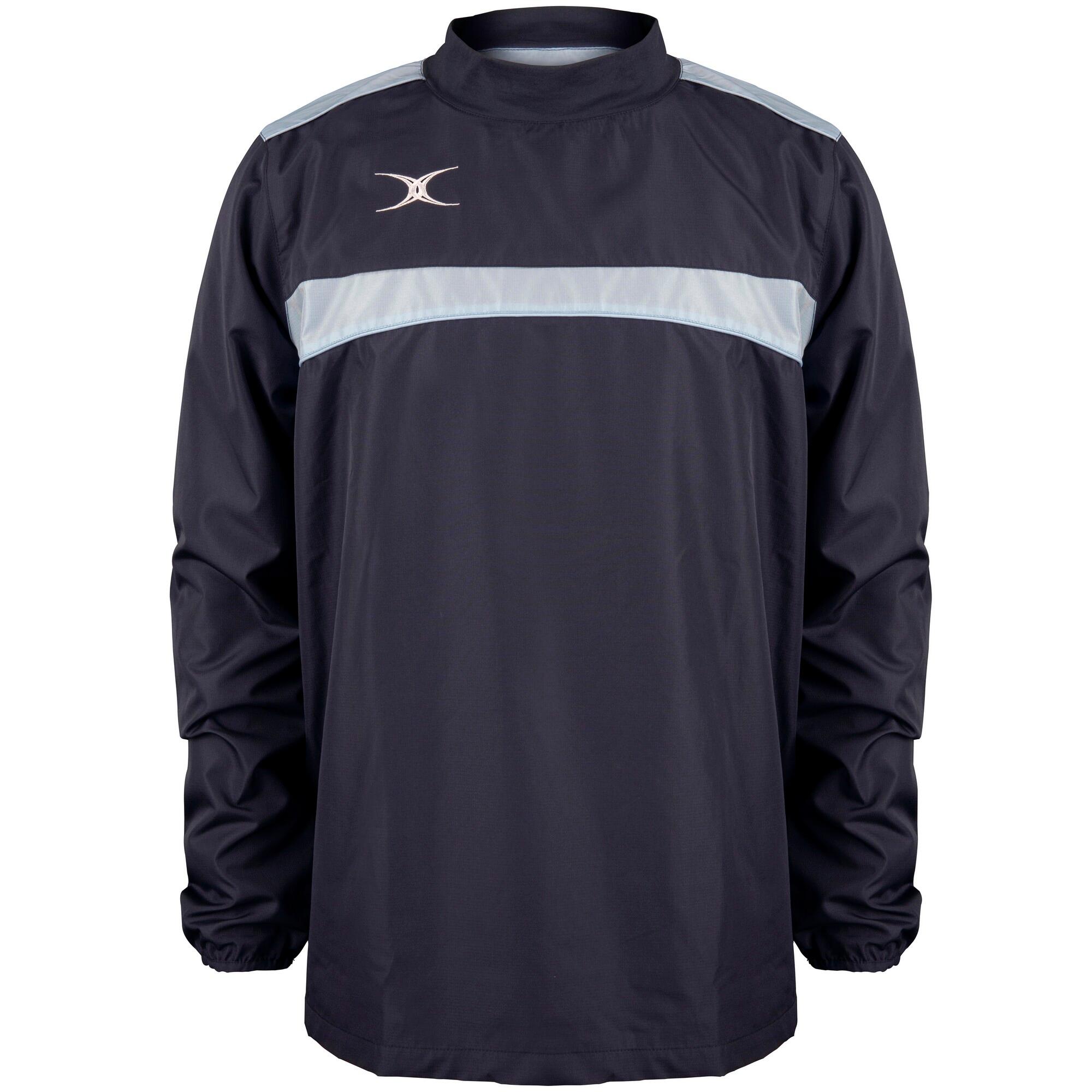 GILBERT Mens Photon WarmUp Top (Dark Navy/Sky Blue)