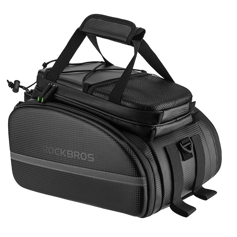 Bike Rear Rack Storage Trunk Pannier Bag Waterproof Pack 20L Black