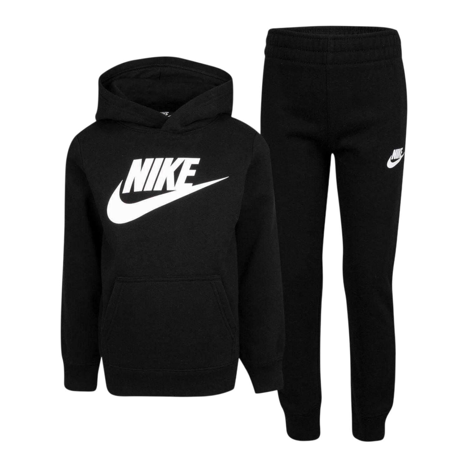 Nike Boys Logo Fleece Long-Sleeved Tracksuit Set