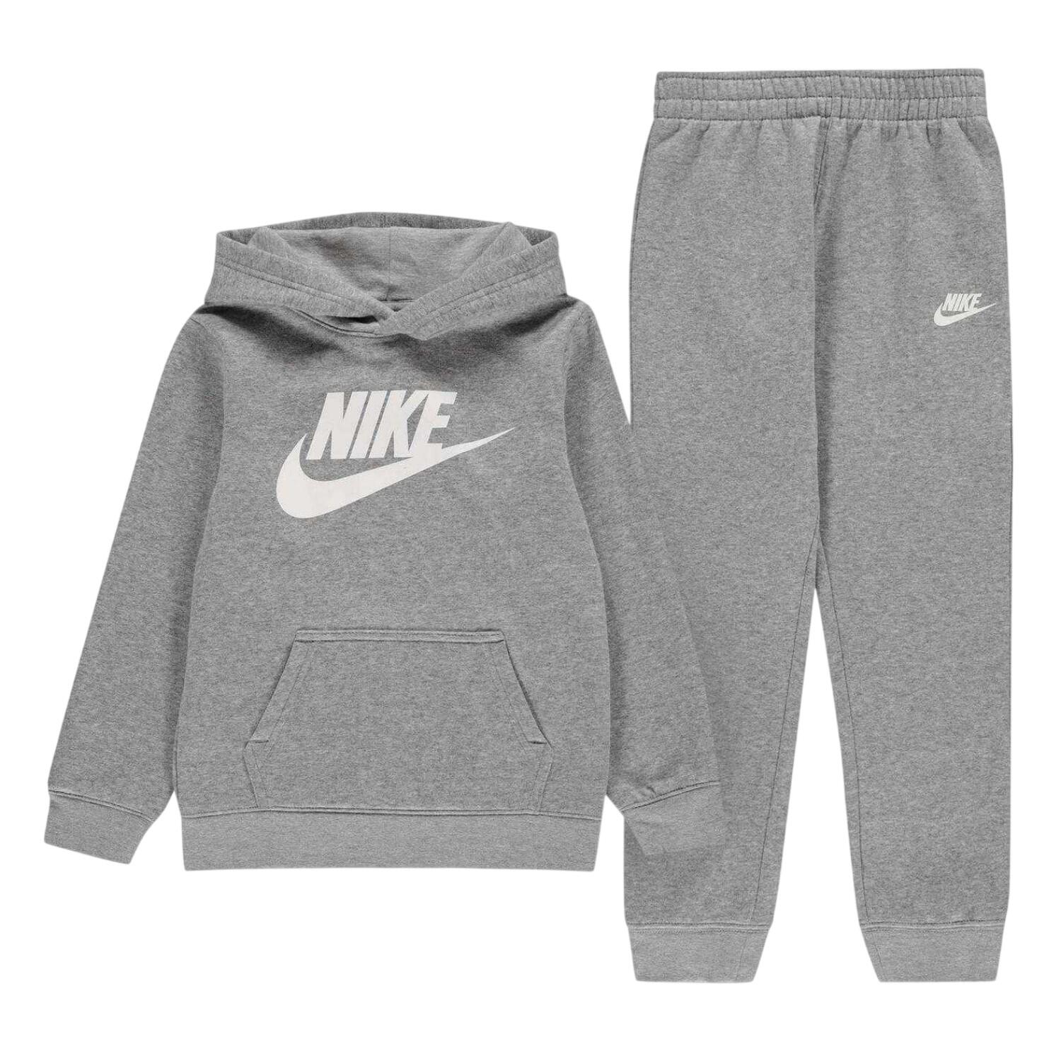 Nike Boys Logo Fleece Long-Sleeved Tracksuit Set