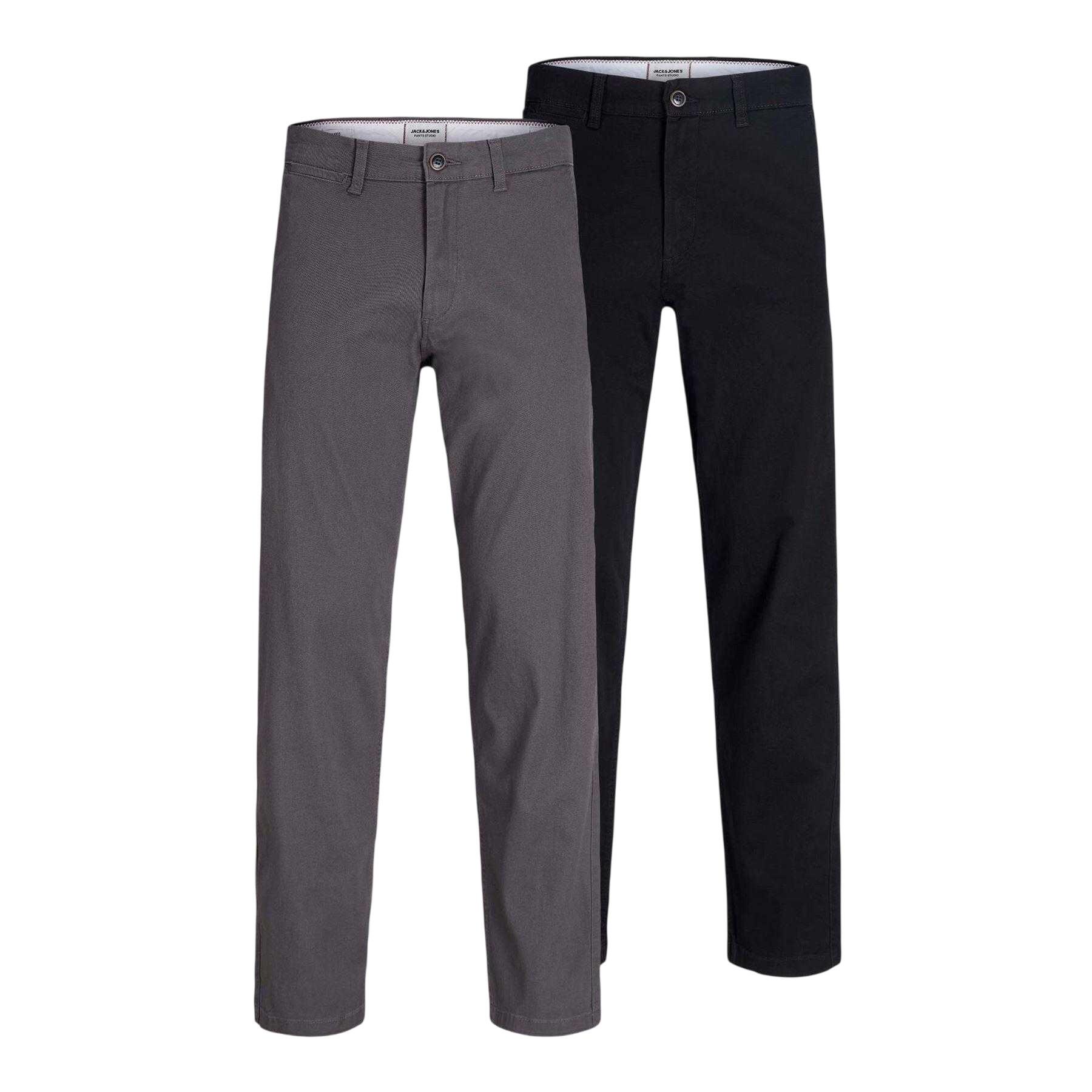 Jack And Jones Mens Kane Dave Chinos (Pack of 2)