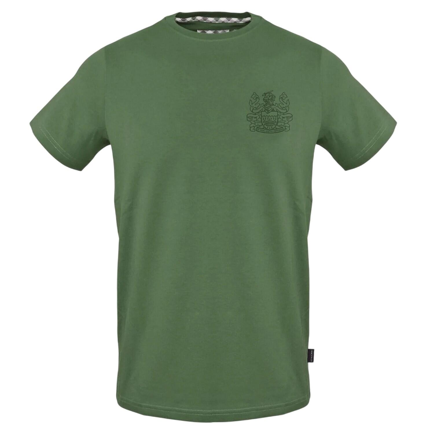 Aquascutum Mens Embroidered Logo Slim T-Shirt