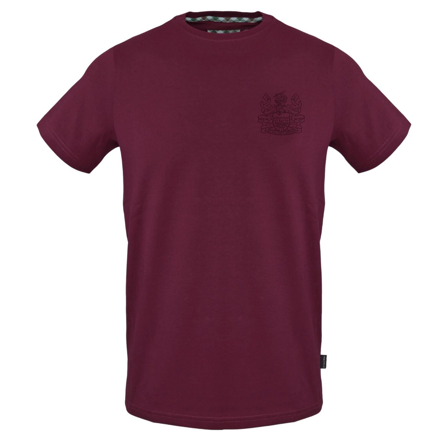 Aquascutum Mens Embroidered Logo Slim T-Shirt