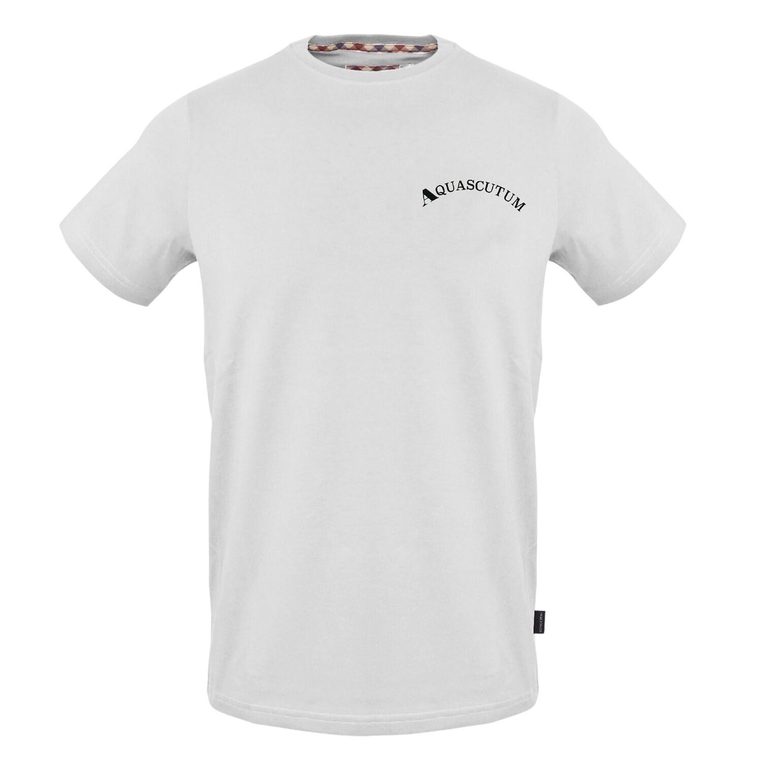 Aquascutum Mens Curved Logo Slim T-Shirt