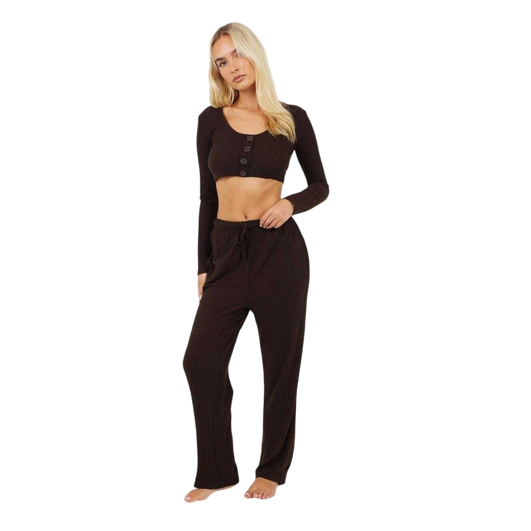 Brave Soul Womens/Ladies Ribbed Loungewear Set