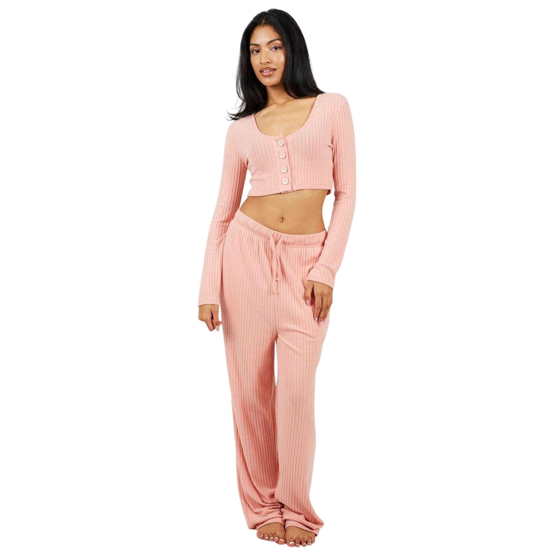 Brave Soul Womens/Ladies Ribbed Loungewear Set