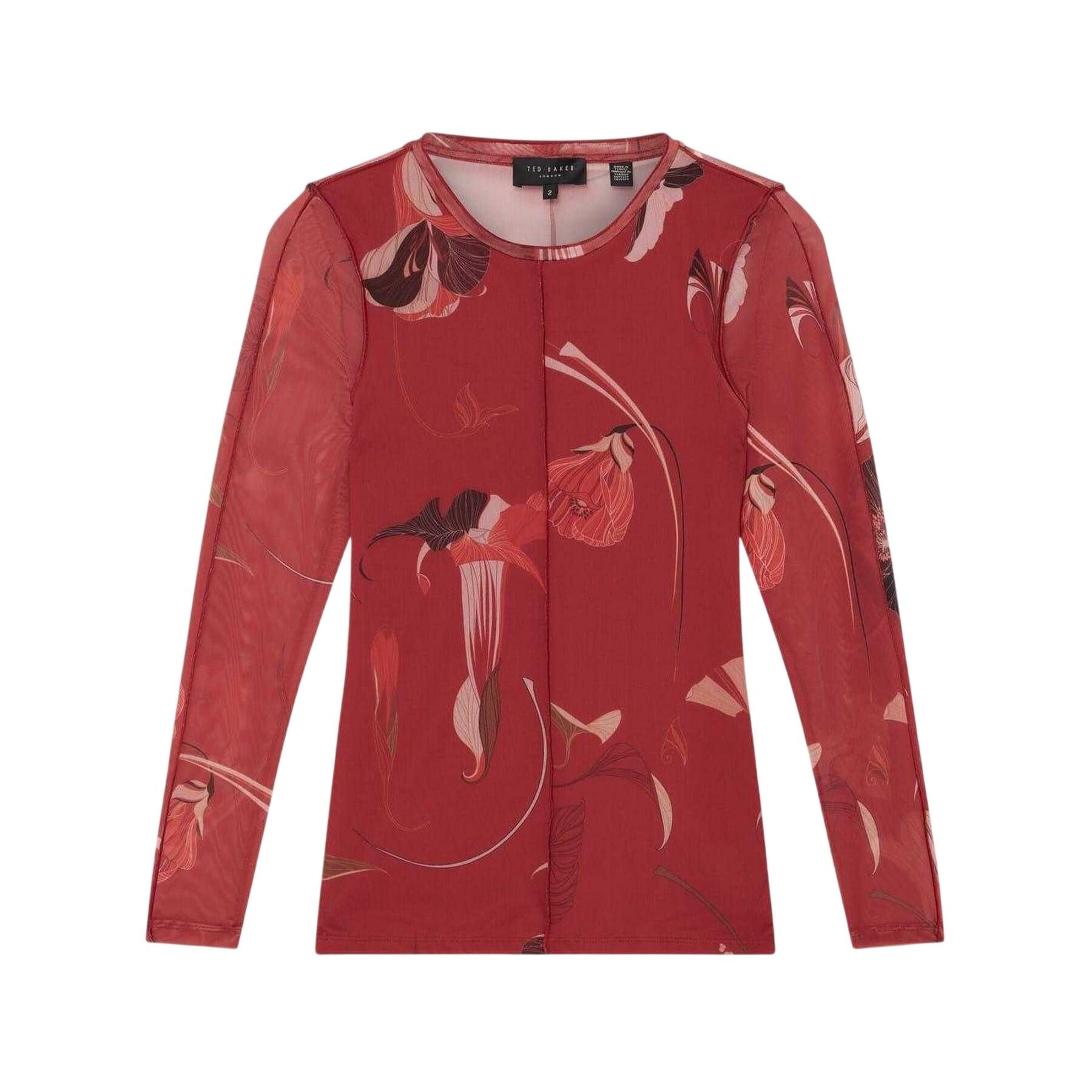 Ted Baker Womens/Ladies Floral Mesh Long-Sleeved Top