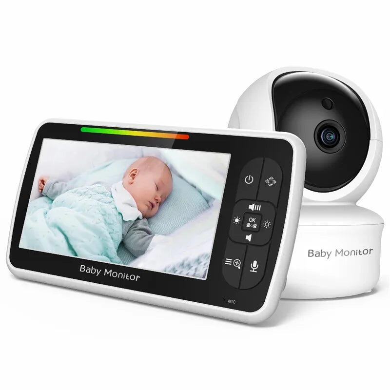 5" Video  Monitor with Pan-Tilt-Zoom CameraTwo-Way Talk & Night Vision