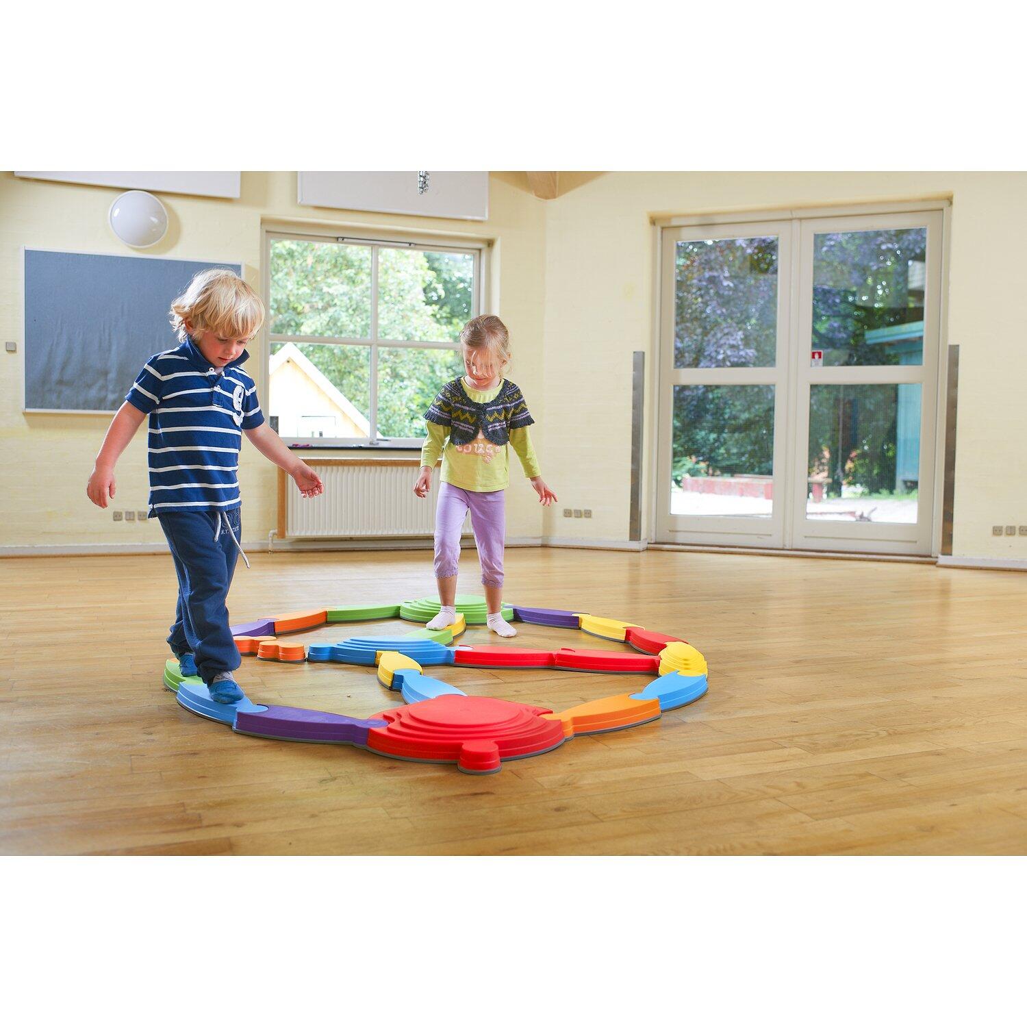 Balancierstrecke-Set Fluss-Landschaft Gesundheitssport Unisex 4/6