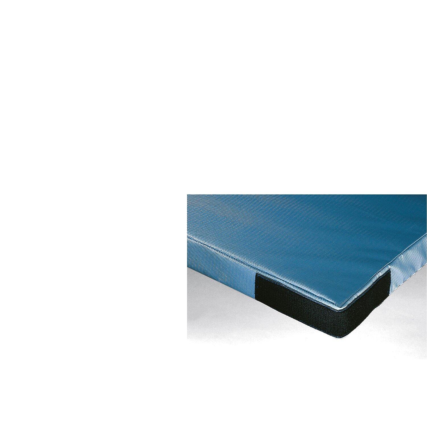 Turnmatte Super, 200x125x8 cm Turnmattenstoff Blau Basis Turnen 3/6