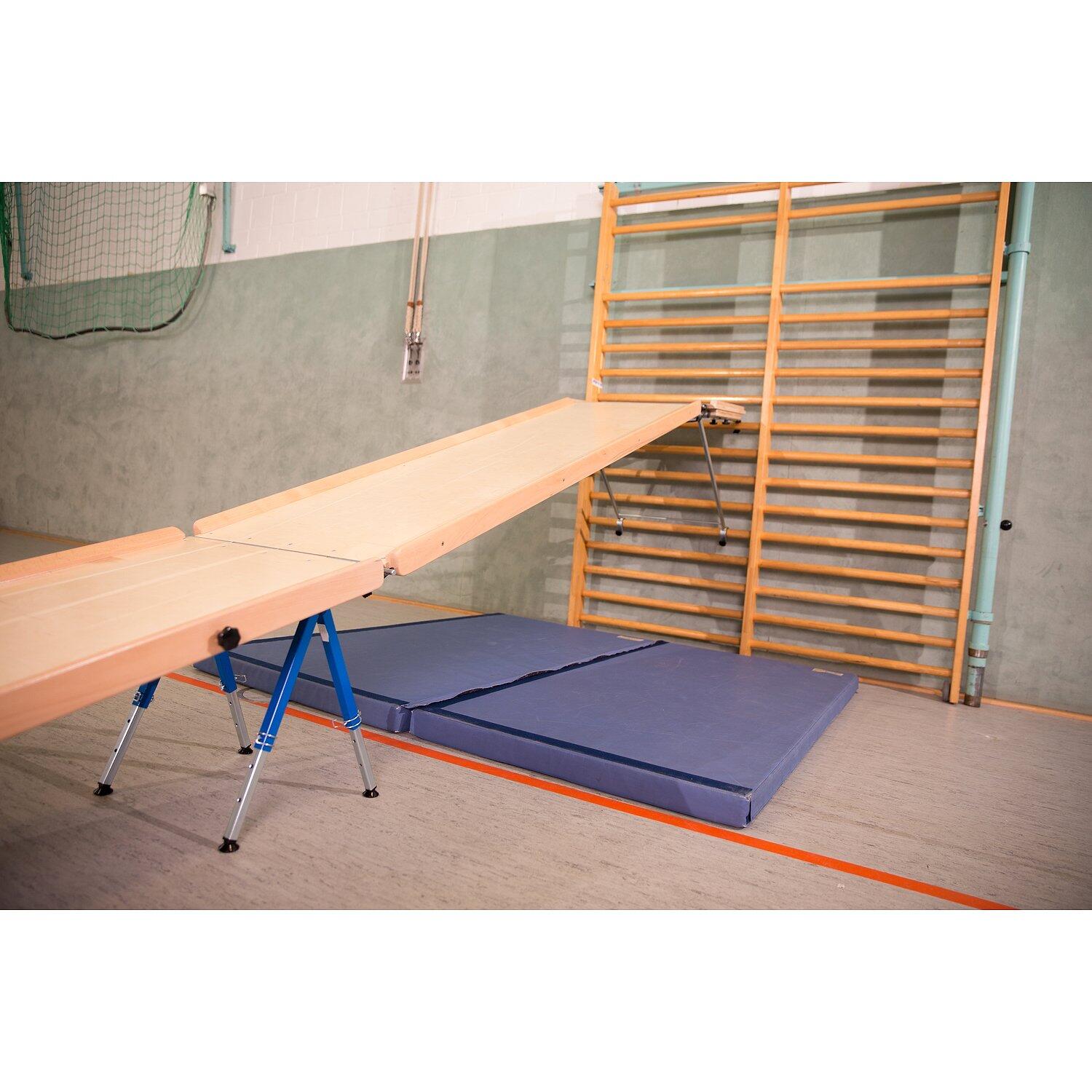 Rollbrettbahn-Set Schiefe Ebene 1 Kinderturnen Unisex Holz-Natur 4/4