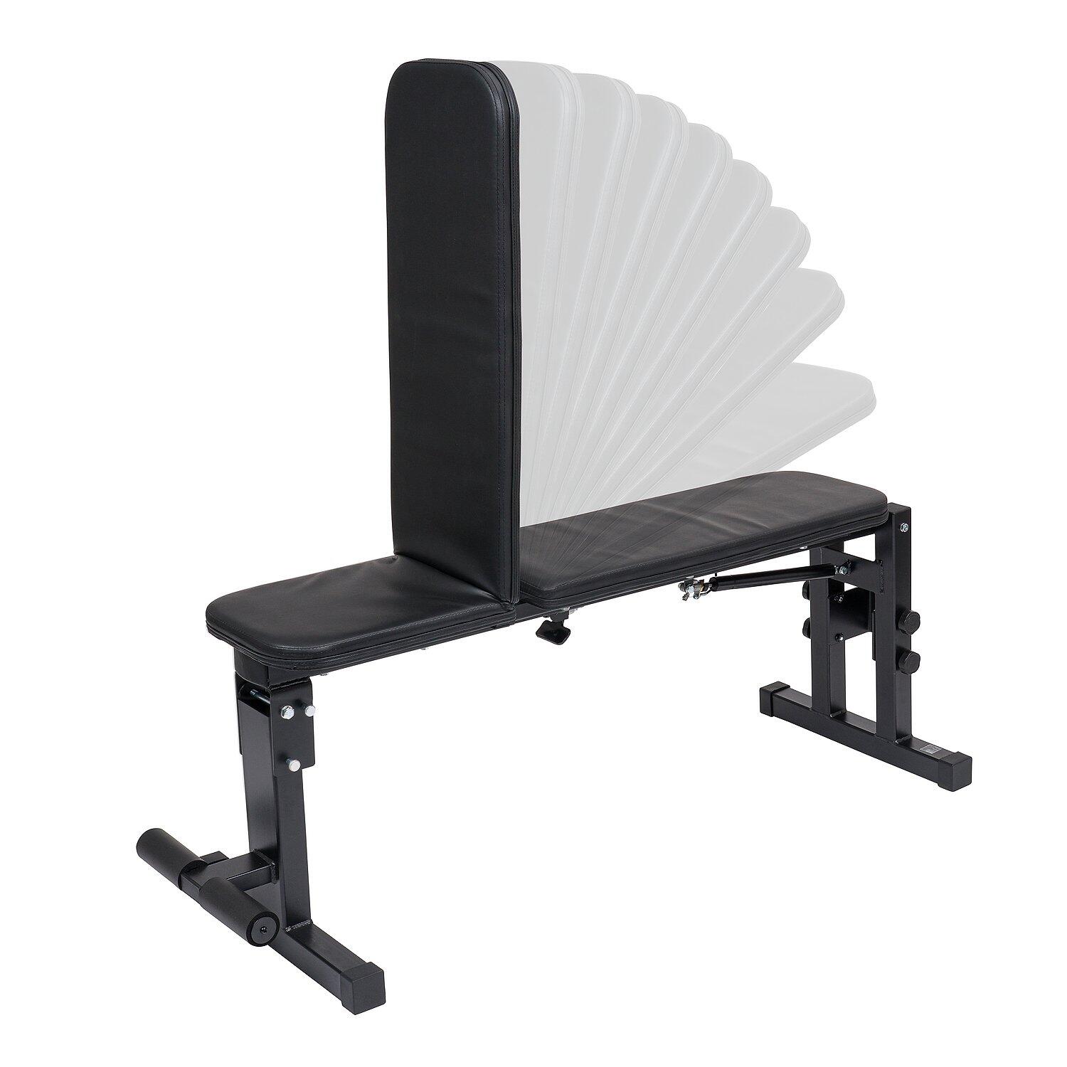 Trainingsbank klappbar Gewichtheben Unisex Schwarz 5/6